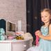 Acrylic Scrunchie Holder Stand | Clear Hair Tie Organizer & Bracelet Display | T-Bar Scrunchy Tower for Girls - Buy Online on GoSupps.com