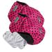Glenndarcy diaper for bitches waterproof fabric size L pink black dots 2 pieces pink with black dots 2 pack - size large