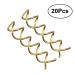 Minkissy Spiral Bobby Hairpins - 20 Gold Twist Screw Hairpins for Updos & Hair Jewelry - Buy Online on GoSupps.com