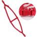 Felenny Bird Dishes & Leash - Adjustable Outdoor Accessories for Scarlet Macaw Sun Conure and Nymphensittich - Anti-Bite Protection (Large Red) - Buy Online on GoSupps.com