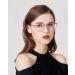 ADEWU Anti Blue Light Round Glasses for Men & Women - Prescription-Free Computer Gaming Eye Protection - Silver - Buy Online on GoSupps.com