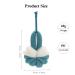 Yisella Back Brush 17 Long Handle Nylon Mesh Loofah Back Scrubber - Blue and White - Buy Online on GoSupps.com