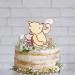 Classic Pooh Cake Topper Bear with Daisy Flower For Winnie Baby Shower Decorations Birthday Supplies Centerpiece
