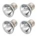 Wooluck turtle heat lamp 25W heating light bulb E27 UVB Dimmable halogen light lamp reptiles heating for reptiles/lizards/turtles/snakes (4 pieces) 4PCs 25W