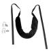 Back Traction Device Soft Comfortable Lightweight Back Stretcher for Car Travelling Black