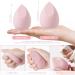 6-Piece Makeup Sponge Blender Set with Holder and Powder Puff - Multi-Colored Sponges for Cream, Liquid, and Powder Makeup - Buy Online on GoSupps.com