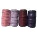 Amosfun 4 Rolle Diy Handicraft Wickelsil Macrame Accessories natural cooking yarn bakery yarn knitting cord for tinkering nylonschnur macrame cotton cord elastic twisted rope as shown 10*5cm