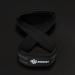 ASTUNGT Figure 8 Train Aid - Padded Weightlifting Straps for Bodybuilding Pull-Ups Powerlifting & Cross Training - Black - Buy Online on GoSupps.com