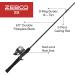Zebco 33 Spincast Reel & Fishing Rod Combo | 6ft, Quickset Anti-Reverse, Bite Alert | Comfortable EVA Handle | SilverBlack - Buy Online on GoSupps.com