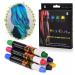 AOOWU 6 Colors Hair Chalk Temporary Hair Color Chalk for Girls Kids Safe Non-Toxic Washable Hair Dye Hair Chalk Pens Hair Color Dyeing Tool for Halloween Christmas New Year Party Cosplay 6 pcs