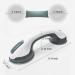 WYMY 2 Pack Shower Suction Grab Bar Shower Handle with Strong Hold Suction Cup Grip Grab in Bathroom Bath Handle Grab Bars for Bathroom 12 Inch - Buy Online on GoSupps.com