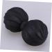 INOOMP Peanuts Massage Ball - Double Peanut Shoulder Roller & Yoga Balls for Deep Tissue Relief - Medium Black - Buy Online on GoSupps.com