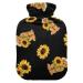 Hot water bottles with cover cute bear sunflower hot water bag for pain relief heat and cold therapy heating bag 2 liters