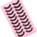 Eyelashes Russian Strip Lashes Natural Fluffy Wispy D Curly Effect Hybrid Strip Lashes Look Like Extensions 10 Pairs (D-03) - Buy Online on GoSupps.com