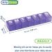 Ezy Dose Weekly 7-Day Pill Organizer & Vitamin Case - Small Compartments, Color May Vary - Buy Online on GoSupps.com