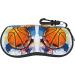 Stylish Portable Glasses Case | Yellow Flowers & Orange Fruits Design | Colorful Basketball Sketch - Perfect for Travel - Buy Online on GoSupps.com