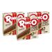 CAIYA 3 x Pavesi Ringo Bisco Cioc Hazelnut Snack Hazelnut Cream Biscuit and Milk Chocolate and Cereal Tablet 162g 3 Packs