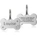 ID Tag Small Large Personalised ID Tag for Pet Dog Doggy Cat Kitten Kitty Puppy Engraved Dog ID Tag (Silver Bone) - Buy Online on GoSupps.com
