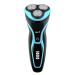 MAX-T Men Electric Razor, Rechargeable Wet & Dry Rotary Electric Shaver for Men (Blue)