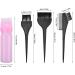 2pc Hair Dye Bottle Set & 3pc Coloring Brushes - Salon Quality Hair Dyeing Tools - Buy Online on GoSupps.com