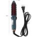 2 in 1 Heated Curling Iron Brush - Portable Thermostatic Hair Curler & Straightener | Green Electric Styling Brush - Buy Online on GoSupps.com