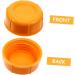 Ibasenice 20 Pack Locking Caps for Baby Bottles - Screw Lids for Breast Milk - Portable Travel Caps - Durable Food-Grade PP - 4.3x1.5cm - Orange - Buy Online on GoSupps.com