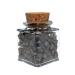 MK pke Magnetite Octahedron - Magnetite Lodestone Stone of Energy Rough Stones in Decorative Glass