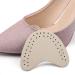 Healvian Forefoot Cushions - 8 Pairs High Heel Pads Anti-Slip Cow Leather & Latex Insoles for Women & Girls - Beige Metatarsal Support - Buy Online on GoSupps.com