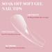 Gel x Nail Tips 504 Pcs Clear Full Cover Soft Gel False Nails with 15ml Gel Nail Glue - Long Coffin - Buy Online on GoSupps.com
