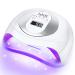 Wisdompark 108W UV Nail Lamp UV Light for Gel Nails Polish 36LEDs Nail Lamp with 4Timer Settings Nail Dryer Light with LCD Screen Auto Sensor Professional Silver
