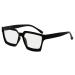 Eyekepper Multifocus Progressive Computer Readers Women - Noline Trifocal Reading Glasses Blue Light Filter Oversize Frame - Black +3.00 Black 3.0 Diopters