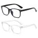 2Pcs Blue Light Blocking Glasses Bue Light Glasses Anti-Glare Glasses Blue Light Blocking Reading Glasses Blue Light Glasses Womens or Blue Light Glasses Men Clear Glasses Light to Prevent Eye Fatigue