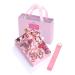 Enkarl hair clips for babies girls cute hair loops elastic hair tie hair accessories with a gift package for babies girls infants toddlers children 18 pieces (pink) rose