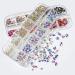 FOELANNE Water-based gemstones heat-sealable rhinestones AB Flatback Crystal Multicoloured Various Sizes Box of 12 grids Nail Art (67) - Buy Online on GoSupps.com