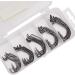 Amacoam 50PC High Carbon Steel Offset Worm Fishing Hook Set with Plastic Box - Ideal for Saltwater Fishing Rubber Bait & Creature Jigs - Buy Online on GoSupps.com