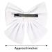 Velvet Hair Bows - 2PCS Big White Fall Bow Alligator Clips for Girls | Toddler & Teens Hair Accessories - Buy Online on GoSupps.com
