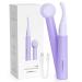 TOUCHBeauty Heated Eyelash Curler with Dual-Sided Curling Comb Rechargeable Lashes Curlers Washable Silicone Comb Brush 2-Level Temperature Natural Curling TB-2117