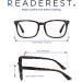 Readerest Blue Light Blocking Reading Glasses - Granite 2.75x Magnification Stylish Anti-Glare & UV Protection for Men & Women - Buy Online on GoSupps.com