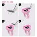 200 Pcs Smart Glue Cups for Eyelash Extensions - Disposable Heart-Shaped Adhesive Holders in Pink | Volume Eyelash Fan Cup - Buy Online on GoSupps.com