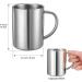 Bidponds 13.5oz Double Walled Stainless Steel Coffee Mug - Travel Camping Tea Cup - Buy Online on GoSupps.com