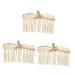 FRCOLOR Hairpins Accessories hair accessories Hair up crystal hair gold crystal bride Crystal wedding hair pearl hair clip rhinestones pearl wedding alloy Miss hair bridal hair Comb
