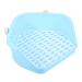 VANZACK Box Rabbit Toilet Bathtub Trays for Tub Bunny Stuff Hamster Potty Station Bunny Litter Pan Plastic 33X29.5X14CM Blue
