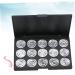 Healeved 3pcs 15 Empty Cosmetic Empty Eyeshadow Case Empty Eyeshadow Palette Cosmetic Cases for Traveling 1 count (Pack of 1) Silverx3pcs - Buy Online on GoSupps.com