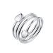 Silver Magnetic Copper Ring for Women and Men Adjustable for Arthritis Pain (Silver)
