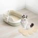 ExeQianming Pet Mat - Claw Shape Feeding Mat for Dogs | 30x37 cm Beige - Perfect for Eating & Drinking - International Shipping Available - Buy Online on GoSupps.com