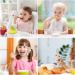 Vicloon Baby Spoons 7 Pcs - Silicone Training Feeding Spoons for Kids and Toddlers - Self-Feeding Weaning Set - Dark Color - Buy Online on GoSupps.com