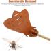 Fly Swatter Heavy Duty Edition Leather Bug Swatter Long Wooden Handle Smooth Surface Swatter Durable Long Handle House Wife Helper Convenient - Buy Online on GoSupps.com