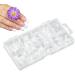 French Tip Press on Nails Soft Gel Fake Square Press on Nails - Shallow Curve Nail Art Tool for Datings Weddings Night Out Parties Caume - Buy Online on GoSupps.com