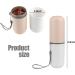 Travel Toothbrush Holder Set for Couples - Portable Multifunctional Toothbrush and Toothpaste Case for Camping Business Trips & School - Pink/White - Buy Online on GoSupps.com