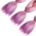 Shop Ldmy Ombre Braids Extensions Colorful Blonde Pink & Purple Jumbo Braids | 6Pcs/Pack Synthetic Kanekalon Hair for Braiding - Buy Online on GoSupps.com